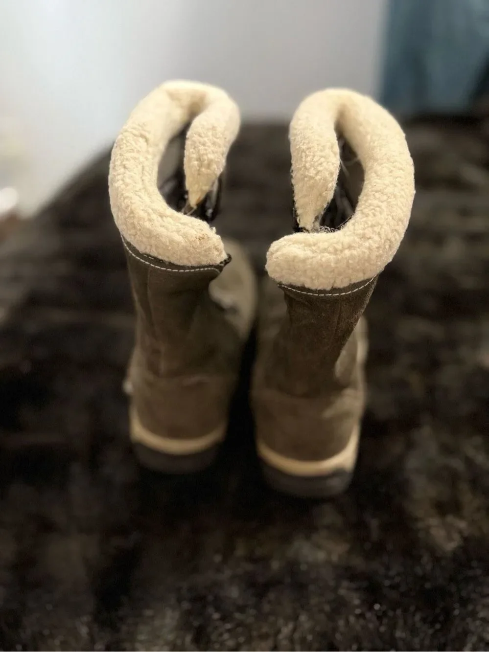 Sorel Snow Boots Womens 7 Water Fall Brown Suede  Insulated NL 1964-326